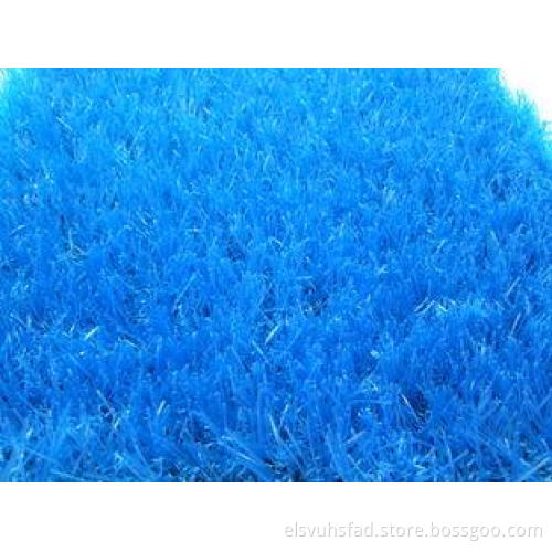 Outdoor Blue Artificial Grass Carpet Garden Lawn 20mm Yarn